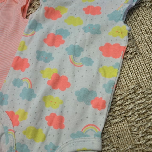 Carter's White and Neon Baby Onesie - Picture 2 of 11